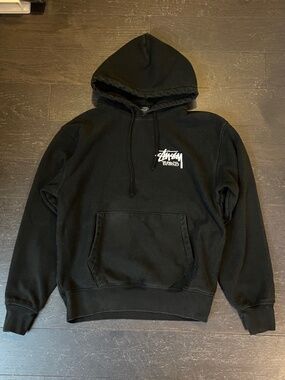 Stussy Toronto Chapter Store black hoodie logo Size medium